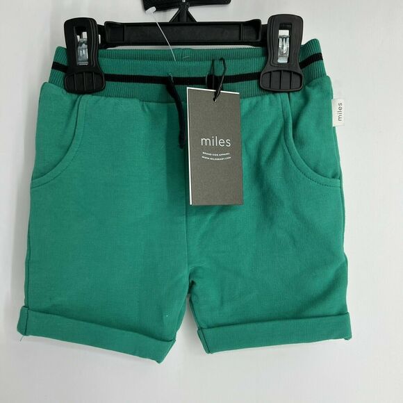 Miles Infant Boys English Court Knit Shorts Green Size 3 Months MSRP $28 - Picture 2 of 4
